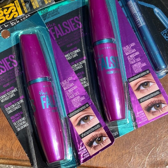 MAYBELLINE 3 MASCARAS AND 3 EYELINERS BUNDLE - Picture 2 of 7